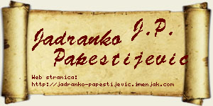 Jadranko Papestijević vizit kartica
